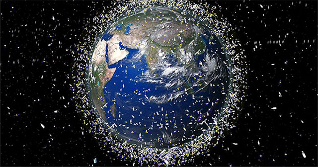 All around the Earth is rubbish