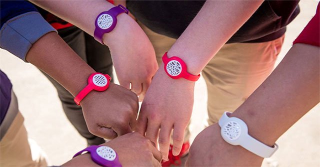 Bracelet for monitoring exposure to dust and Covid-19