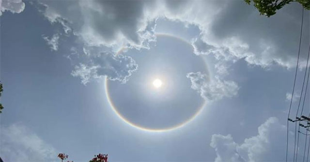 Bunches of halo images appear beautiful in many Southeast provinces