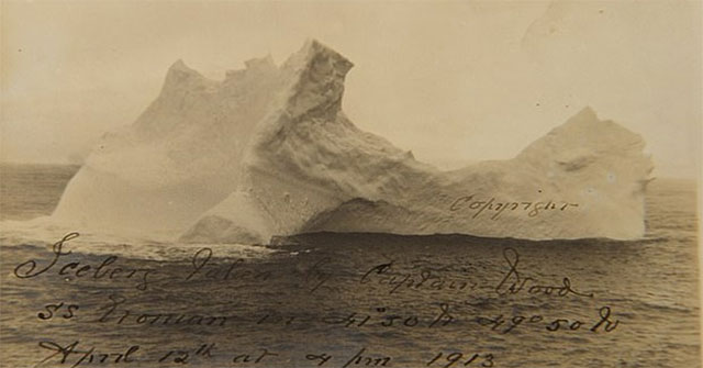 Clearly revealed photos of the iceberg that caused the Titanic sinking disaster
