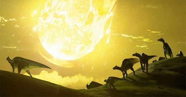 Dangerous flying angle of asteroid erasing dinosaurs