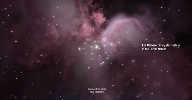Detected giant star system acting as a cosmic particle accelerator
