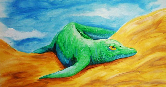 Fish lizard discovered 'half a seal and a half tadpole'