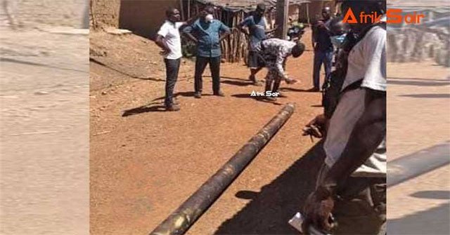 Fragments of Chinese missiles fell on the African village