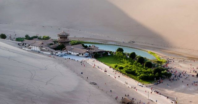 Inside a 2,000 year old oasis in the desert of China
