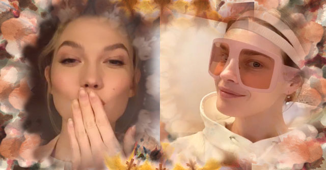 Instructions for using AR effect on Instagram