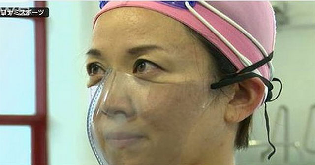 Japan invented a mask that could resist Covid-19 while swimming