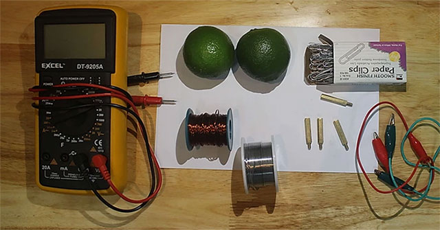 Principles and how to make lemon battery