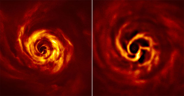 Scientists take pictures of the planet being born