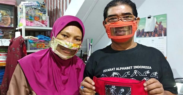 Special masks to help deaf people communicate during the epidemic season
