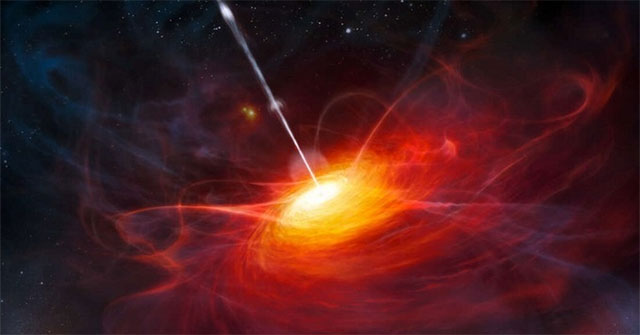 The supermassive black hole was discovered 34 billion times larger than the Sun.