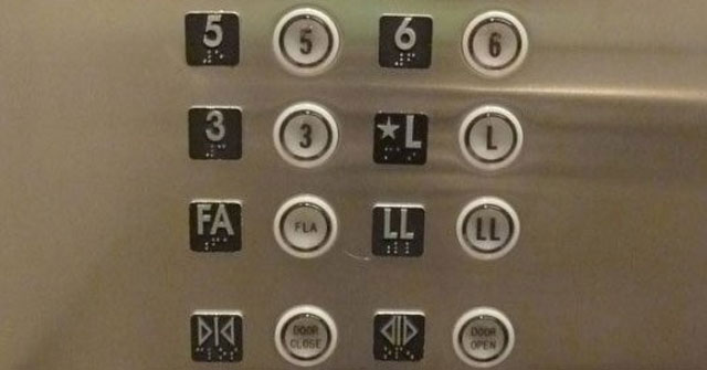 What are floors B, G, R in the lift?