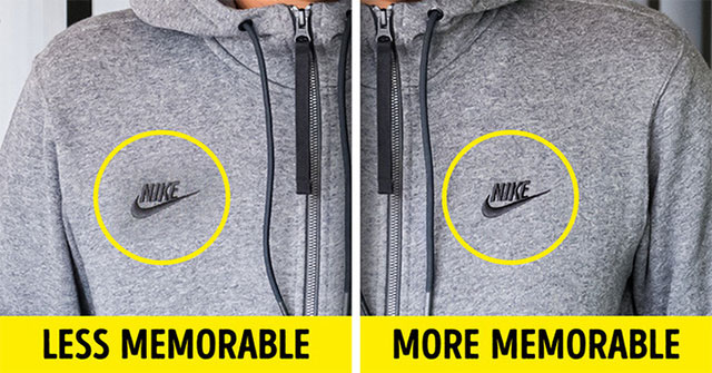 Why is the logo of famous brands on the left chest?
