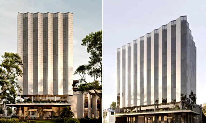 Picture 1 of $40 million office building with 'solar skin'