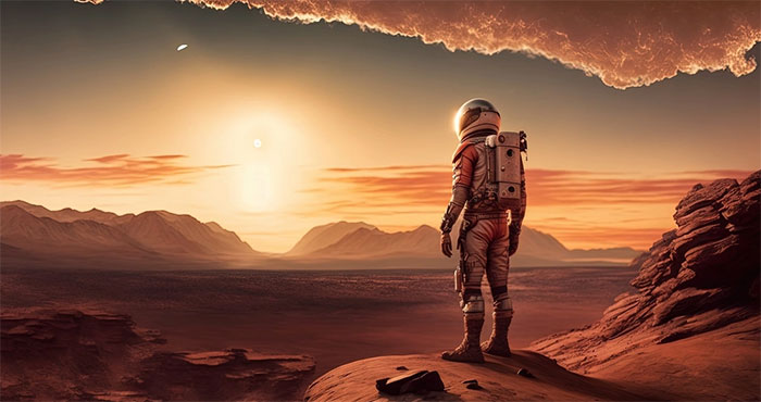 Picture 4 of 400 million km, what is the secret between Mars and Earth?