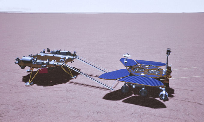 Picture 1 of 90 days on Mars by Chinese probe