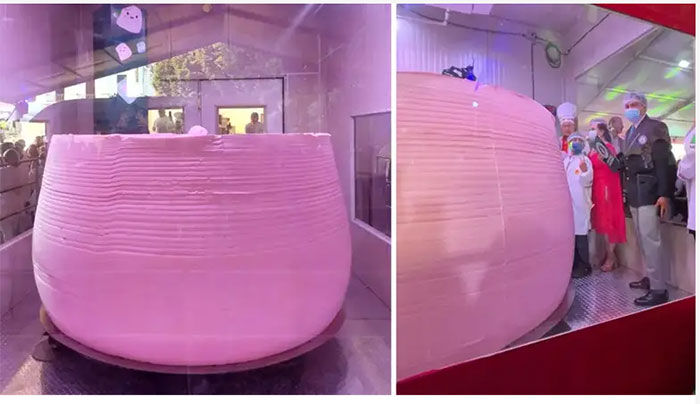 Picture 1 of A company in Mexico unveiled the world's heaviest marshmallow
