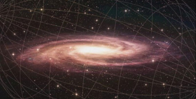 Picture 1 of A ghostly object is warping the galaxy that contains Earth