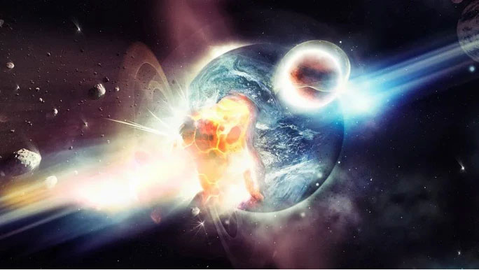 Picture 1 of A 'second moon' made of gold appears in the heart of the Earth?