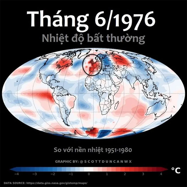 A series of maps depicting the terrible heat waves in the US and Europe Picture 5
