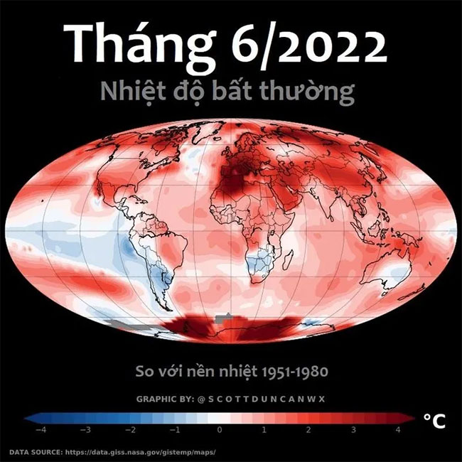A series of maps depicting the terrible heat waves in the US and Europe Picture 6