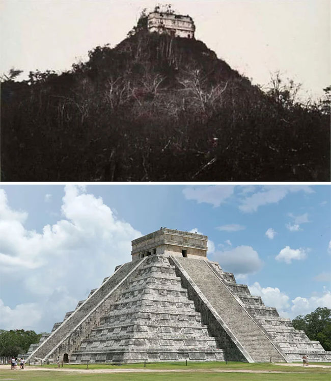 Picture 17 of A series of photos 'then and now' on streets around the world, proving the great influence of time