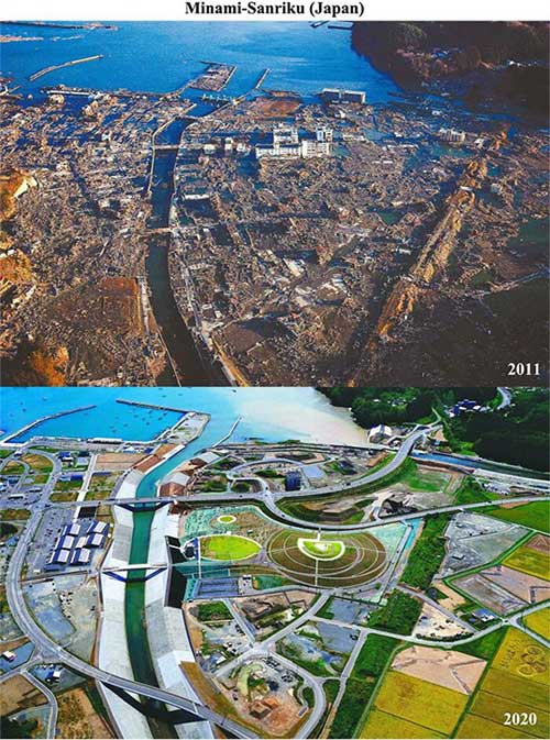 Picture 8 of A series of photos 'then and now' on streets around the world, proving the great influence of time