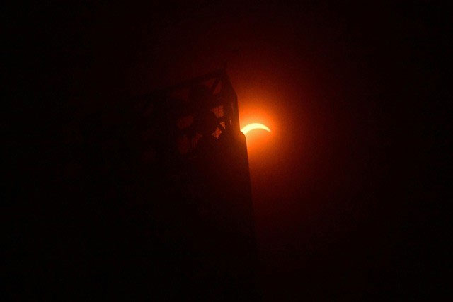 Picture 3 of Admire 'once in a hundred years' solar eclipse photos from many countries