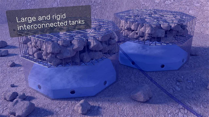 Picture 1 of Air-powered electricity storage system at 700m deep seabed