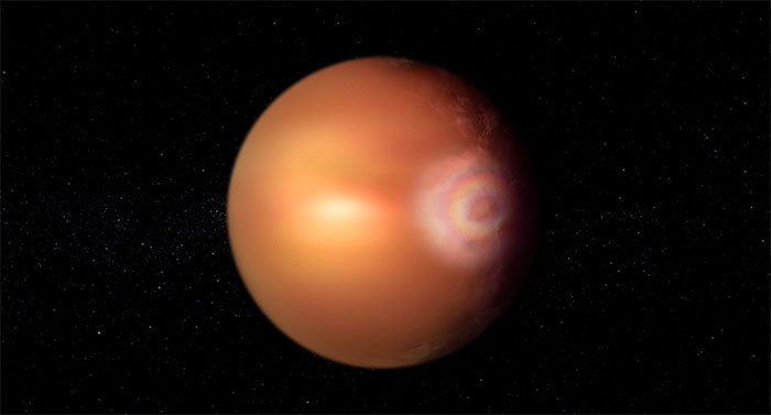 Picture 1 of An extrasolar planet has a 'rainbow' similar to Earth