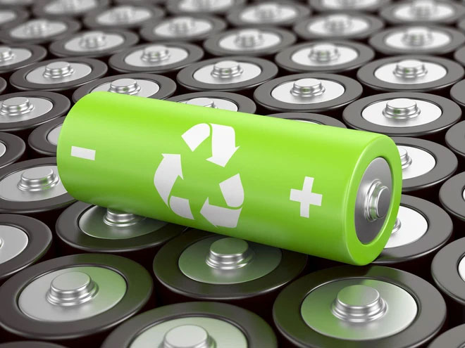 Picture 1 of Applying new battery technology makes batteries made from recycled materials efficient and long-lasting