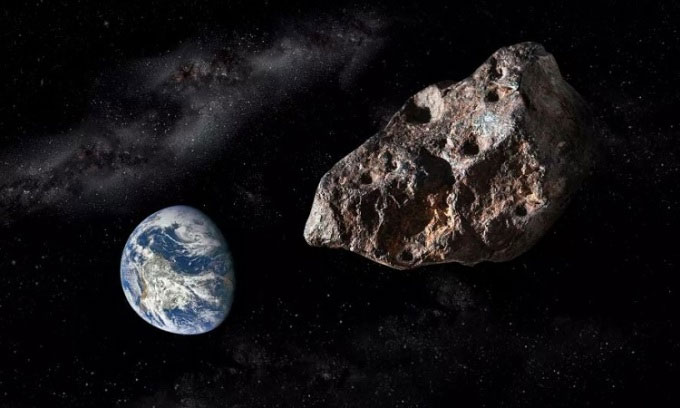 Picture 1 of Asteroid the size of a blue whale approaches Earth