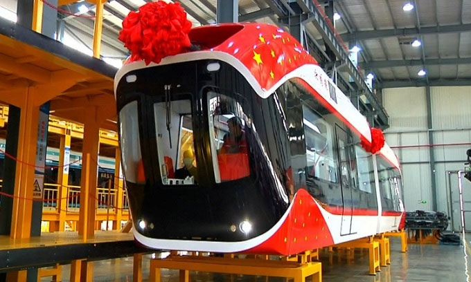 Picture 1 of China is about to test maglev trains running on 'upside down' tracks