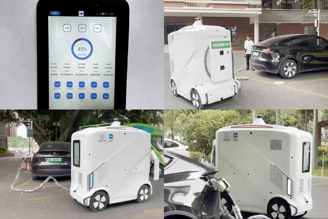 Picture 4 of China launches 'mobile charger' for electric cars, which can move freely without a driver