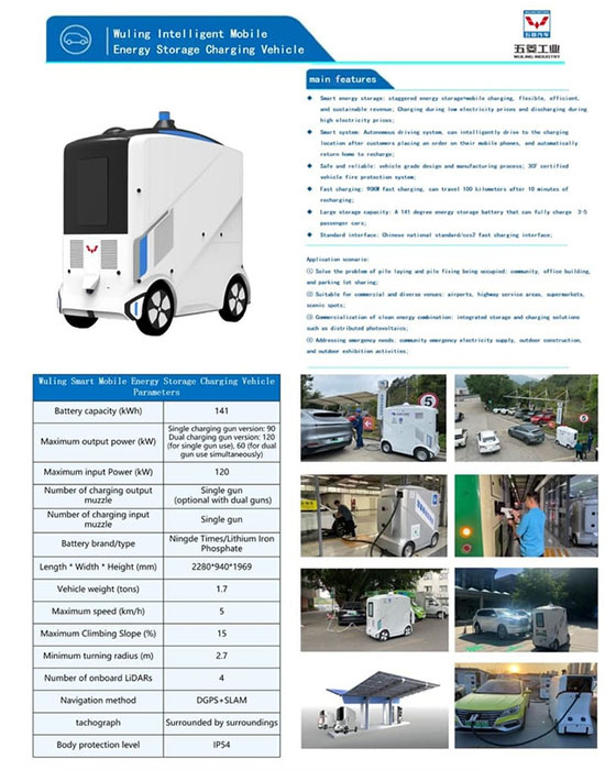 Picture 6 of China launches 'mobile charger' for electric cars, which can move freely without a driver