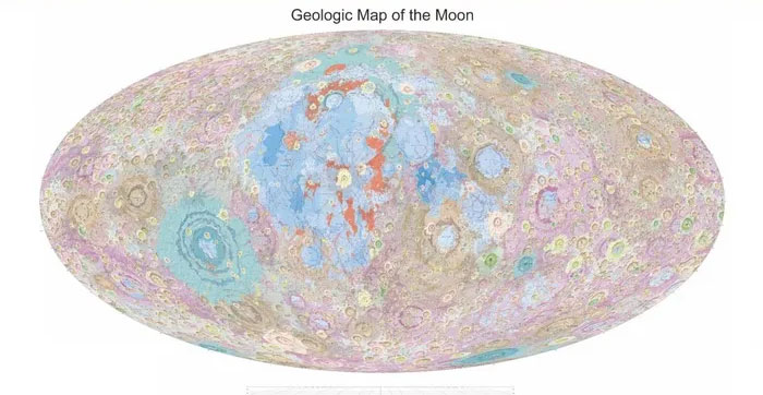 China released the geological map of the Moon obtained from the Chang'e program Picture 1