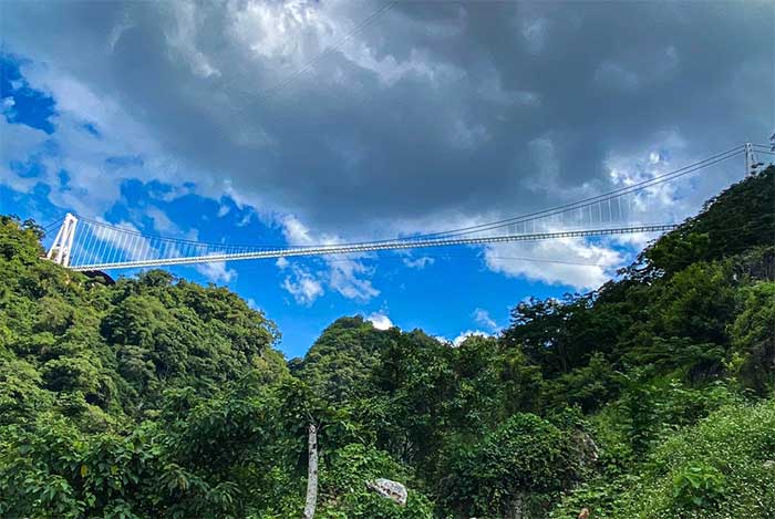 Picture 12 of Close-up of the world's longest pedestrian glass bridge, visitors try 'thrills' when visiting