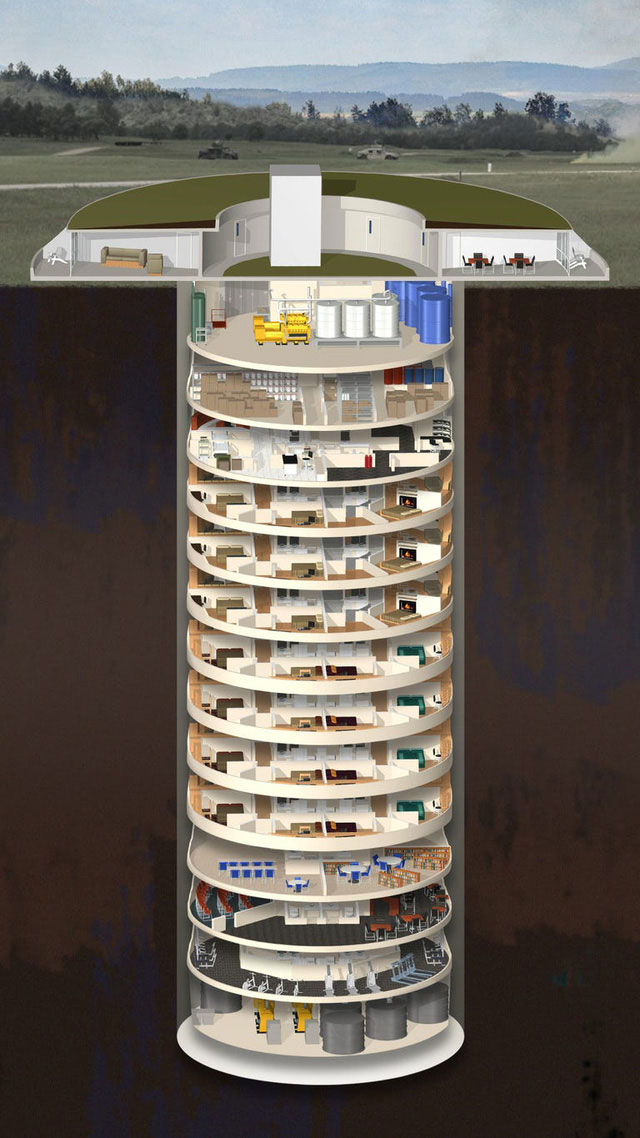 Picture 27 of Close-up of underground survival apartments, where the super-rich swim, watch movies, relax, party, ... waiting for the apocalypse to pass
