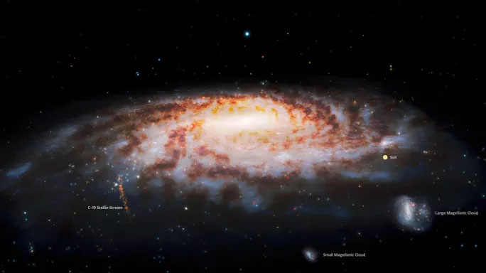Picture 1 of Cluster of 'otherworldly' objects appear in the middle of a galaxy containing Earth