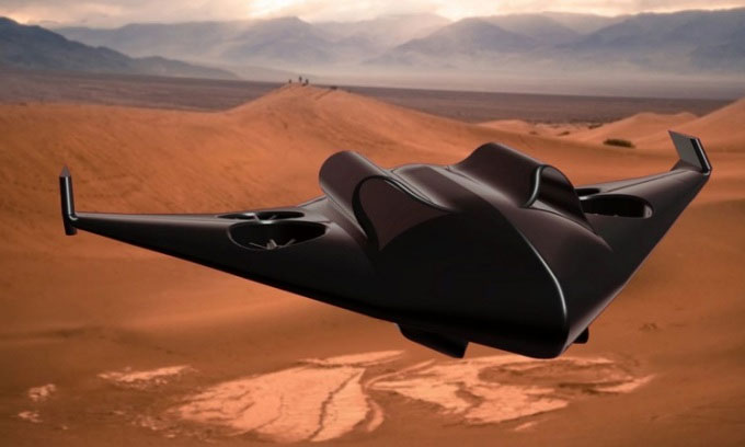 Picture 1 of Design of '2 in 1' aircraft with speeds up to 1,127km/h