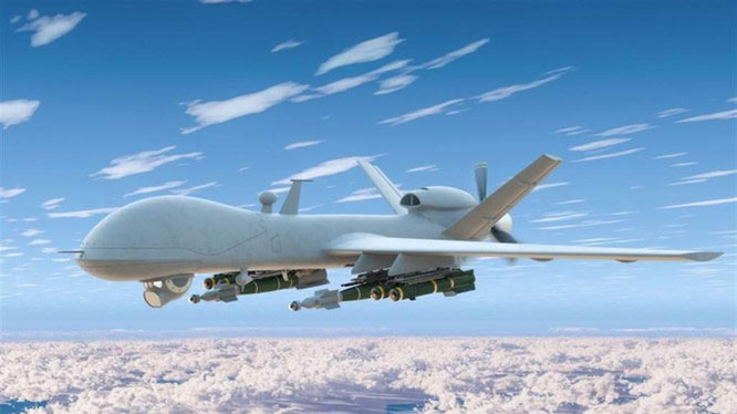 Discover a new type of secret armed UAV with great firepower of the US Picture 1