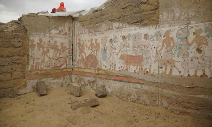 Picture 1 of Discovered the tomb of the treasurer of the Egyptian pharaoh