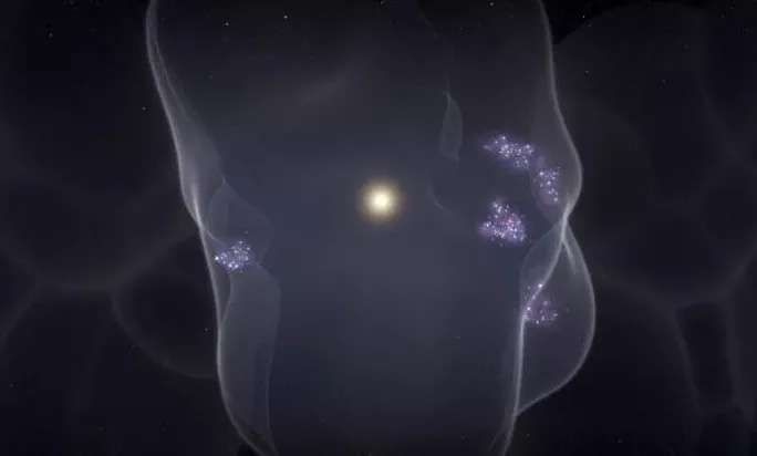 Picture 1 of Earth falls into a 'bubble of nothingness' 1,000 light-years wide