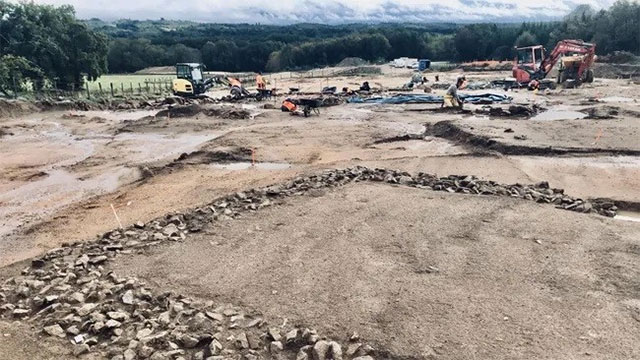 Picture 1 of Excavation of 1,700-year-old Roman ruins on top of a sacred spring