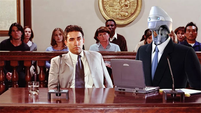 Picture 2 of For the first time, AI appeared and defended its client in court.