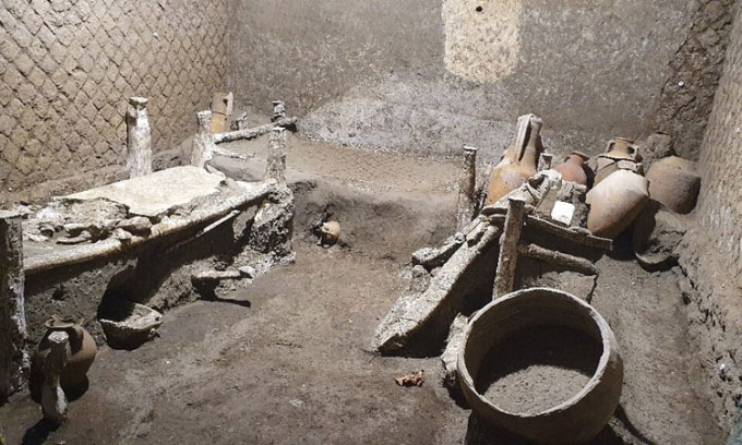 Picture 1 of Found a slave room buried for 2,000 years under volcanic ash