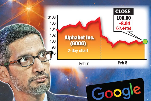 Picture 1 of Google's AI Answers Basic Question Wrong, Sweeping Away $100 Billion From Alphabet