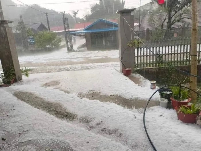 Hail covered a large area of ​​three Northwest provinces Picture 3