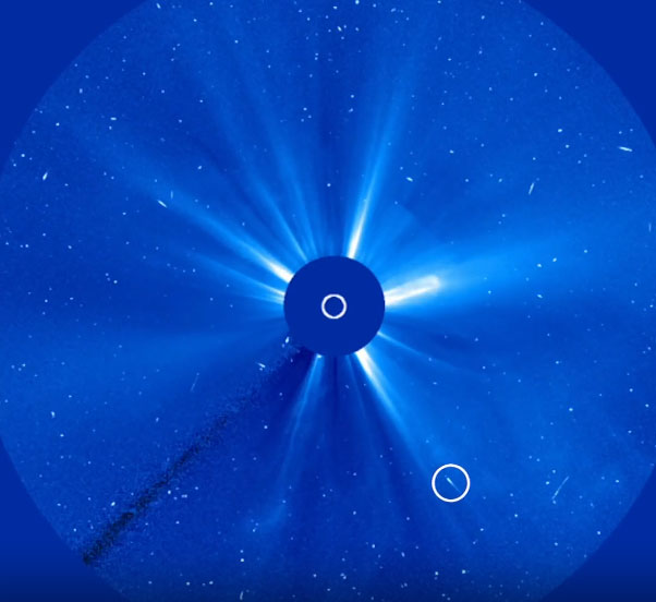 Picture 1 of 'Halloween' comet ATLAS melts as it approaches the Sun