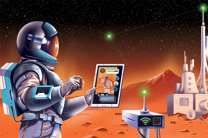 Picture 1 of How do astronauts 'catch' Wifi networks on Mars?